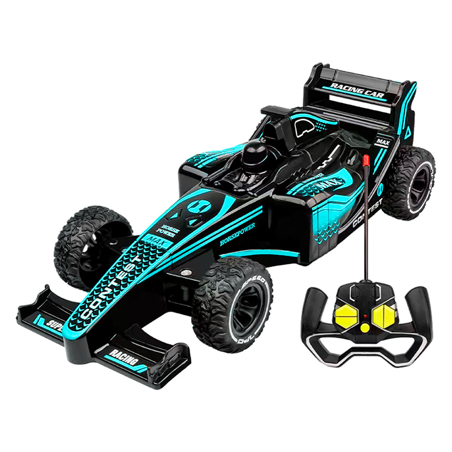 Auto de Carreras F1 a Control Remoto, Realista con Escala 1:20 - Teal ...