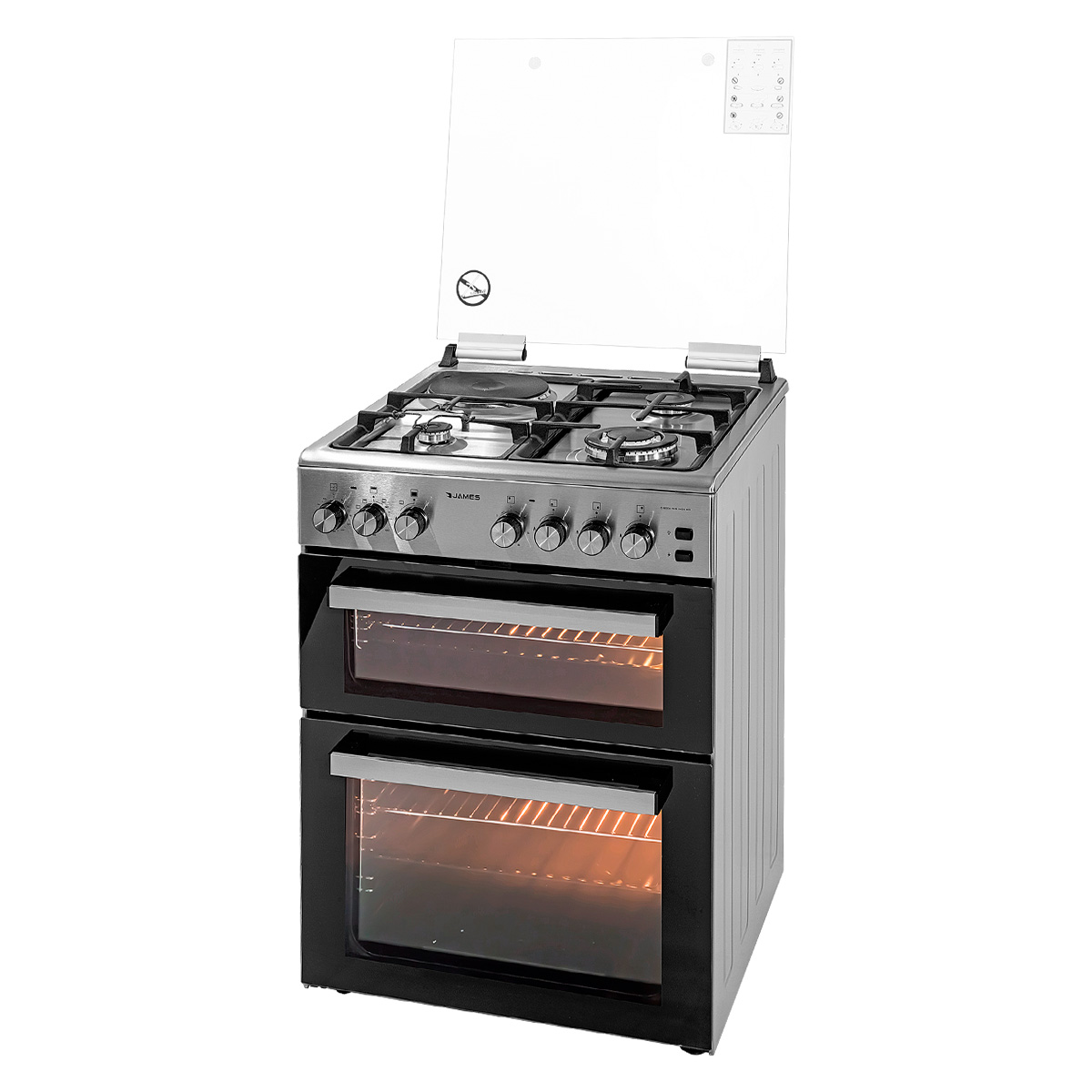 Cocina Combinada JAMES con 3 Hornallas a Gas, Disco y Doble Horno: 1 ...