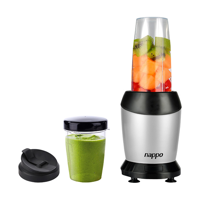 Licuadora Portátil NAPPO Acero Inox 1200W 220V con Vasos 700ml