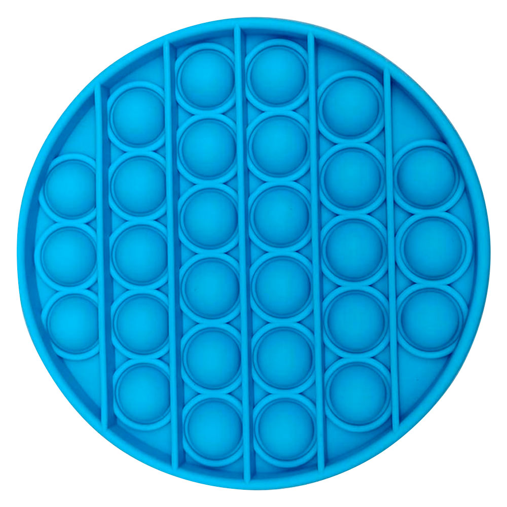 Juego POP IT Fidget Toy Circular Ayuda a Aliviar el Estrés Azul