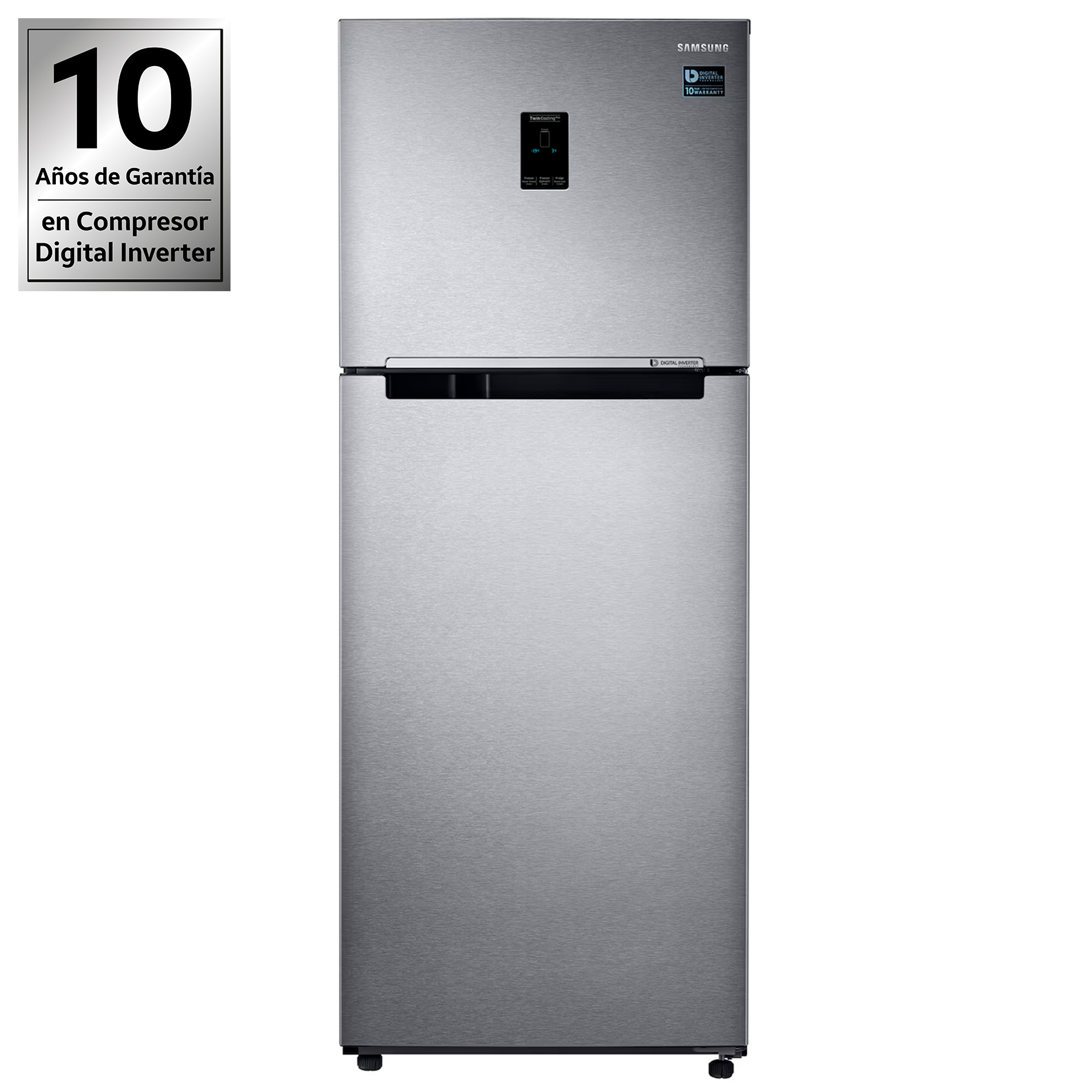 Samsung Rt35 Refrigerador SAMSUNG RT35 con Display 362L Acero Inox Digital Motor ...