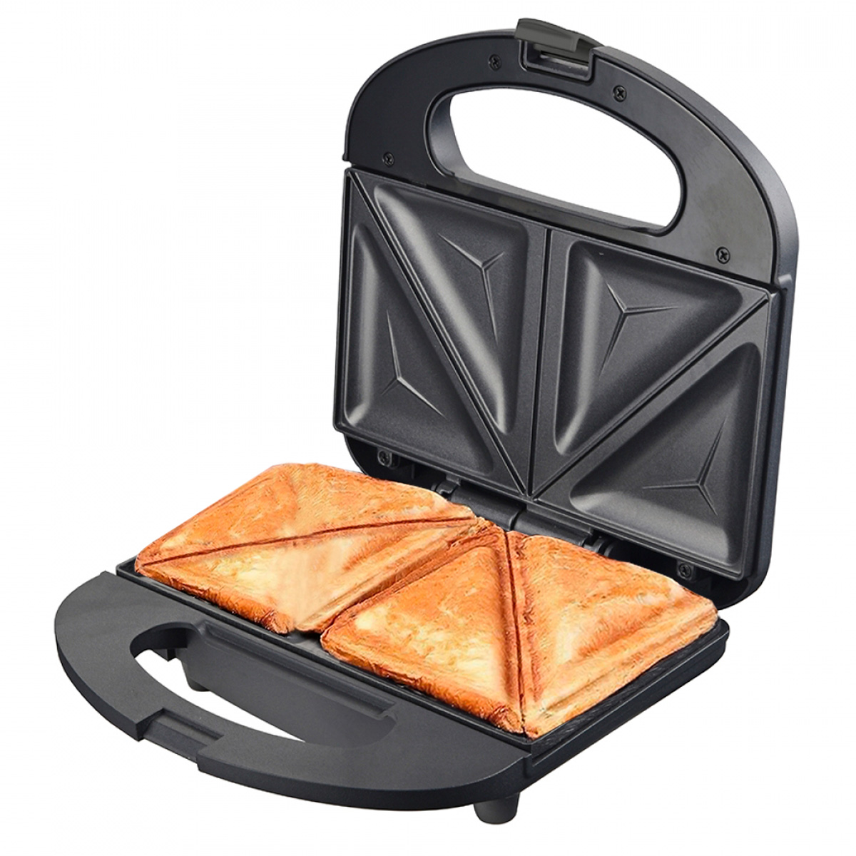 Sandwichera Doble NAPPO 750W con Placa de Corte y Sellado - Negro ...