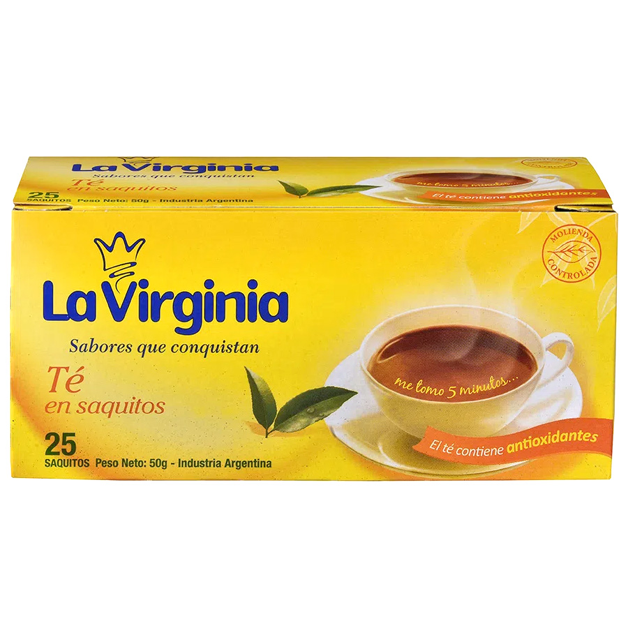 Té LA VIRGINIA Caja 25 Saquitos, oferta LOi.