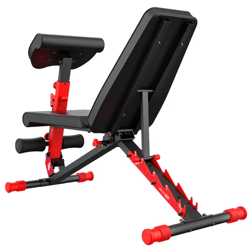 Banco De Pesas Ajustable Con Rack De Press De Banca Y Sentad | Cuotas
