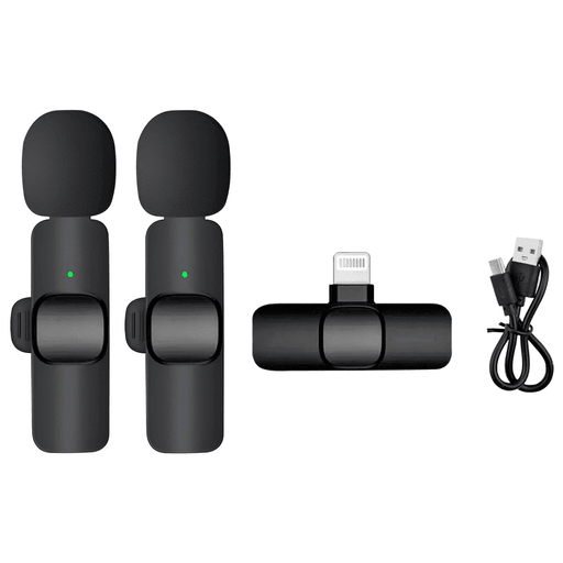 Grabar buen audio nunca fue tan fácil. El K9 es un micrófono inalámbrico plug and play, con conexión USB-C y adaptador Lightning para que lo uses tanto en Android como en iPhone. Tiene un alcance de hasta 20 m, sonido nítido y batería de 80 mAh que te acompaña hasta por 10 horas. Ideal para entrevistas, videos cortos, vivos o cualquier contenido que quieras grabar sin complicaciones. Liviano, práctico y compatible con todo. Conectás, hablás y grabás. 
