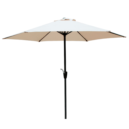 Disfrutá de los días verano en tu jardín sin exponerte a los rayos del sol con esta sombrilla fabricada en acero y tela de 160gr/m2. Cuenta con un tamaño amplio de 2.7 metros que te brinda una mayor superficie de sombra, ideal para colocarla en la zona de juegos de los niños o sobre el juego de jardín para así poder disfrutar de los días soleados en familia de forma más saludable.

