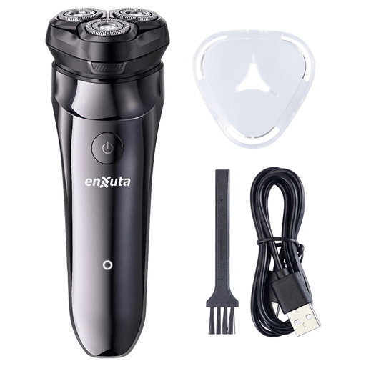 Descubrí una experiencia de afeitado superior con esta afeitadora eléctrica recargable Enxuta de alto rendimiento. Su cabezal de cuchillas rotativas 3D y rejilla cortante de doble anillo ultradelgada se adaptan perfectamente a los contornos del rostro para un acabado al ras, sin esfuerzo. Incluye un práctico corta patillas desplegable ideal para definir bigote y patillas, además de un amplio espacio de almacenamiento interno para el vello. Con solo 2,5 horas de carga vía USB-C, obtenés hasta 100 minutos de uso continuo gracias a su batería de litio de 2000mAh y su potente motor DC de 8000 RPM. Resistente al agua, moderna y eficaz: está diseñada para acompañarte en tu rutina diaria con estilo y precisión.