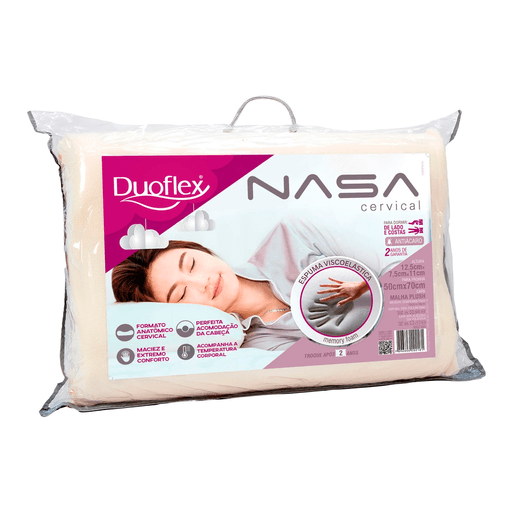 La Almohada Duoflex NASA Cervical está diseñada para brindarte un descanso profundo y saludable gracias a su espuma viscoelástica termosensible y automoldeable, que se adapta perfectamente a la forma de tu cabeza y cuello. Esta tecnología reduce los puntos de presión y favorece una correcta circulación sanguínea, proporcionando mayor comodidad durante toda la noche. Su diseño cervical ayuda a mantener la posición natural de descanso, contribuyendo a prevenir molestias en cabeza, cuello, espalda, brazos y hombros. Además, la espuma recupera su forma original después de cada uso, garantizando durabilidad y soporte constante.