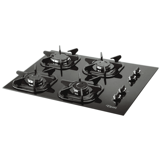 Cociná todas esas recetas que más te gustan en este anafe Tem a supergás, con 4 hornallas y encendido súper automático. Su cubierta de vidrio templado negro le da un toque moderno además de ser fácil de limpiar. Las hornallas tienen 2 potencias, 3 de ellas a 1750W y 1 a 3000W, a su vez están cubiertas por rejillas individuales.