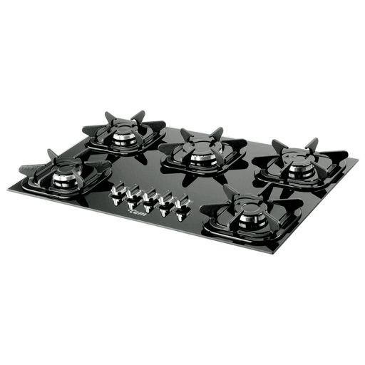 Prepará todas las recetas que más te gustan con este anafe Tem a supergás, de 5 hornallas y encendido súper automático. Su cubierta de vidrio templado negro le da un toque moderno además de ser fácil de limpiar. Las hornallas tienen 2 potencias, 4 de ellas a 1750W y 1 a 3000W, a su vez están cubiertas por parrillas individuales.