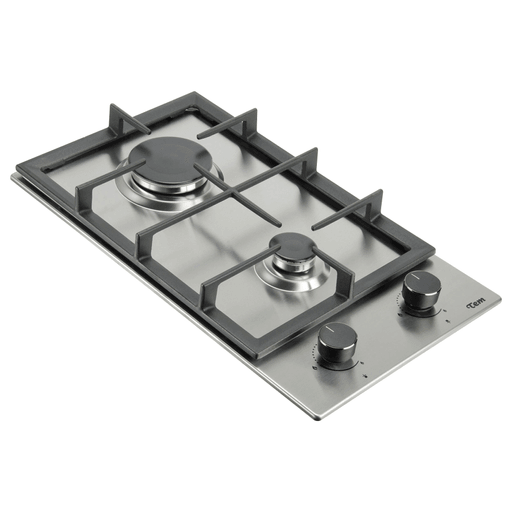 Vas a poder preparar tus recetas favoritas con este anafe Tem, a su vez ahorrar espacio en tu cocina. Cuenta con 2 hornallas a gas una con 1000W de potencia y otra de 2900W. Además, posee encendido automático, parrilla de hierro y su mesada es de acero inoxidable.
