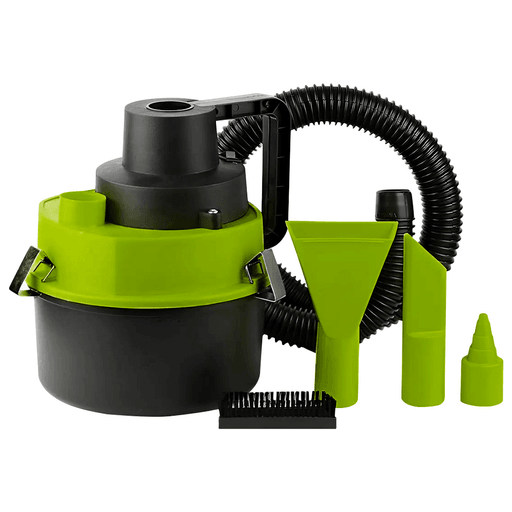 La aspiradora multifunción ofrece un funcionamiento sencillo en seco y húmedo, con una potencia nominal de hasta 200W y un tanque de 400ml ideal para limpiezas rápidas y eficaces. Su motor robusto garantiza succión potente, mientras que la manguera de 90cm y el cable de 2,1m permiten llegar a todos los rincones del vehículo con comodidad. Compacta, ligera y fácil de transportar, se alimenta mediante la toma de 12V del encendedor del auto e incorpora un filtro lavable y reutilizable, lo que la convierte en una solución práctica, duradera y siempre lista para mantener tu coche impecable.