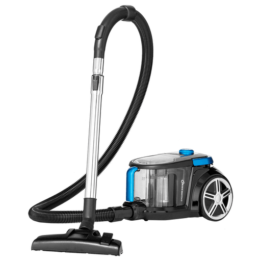 Esta aspiradora James sin bolsa ofrece un rendimiento eficiente gracias a su potente motor de 1600W y un poder de succión de 1,600kg, ideal para una limpieza profunda. Incorpora un depósito de 2L, velocidad regulable, tubo metálico telescópico y cable retráctil de 5 metros para un uso cómodo y práctico. Su sistema de filtrado ciclónico junto al filtro HEPA garantiza una mejor retención de polvo y alérgenos, proporcionando un ambiente más limpio y saludable.