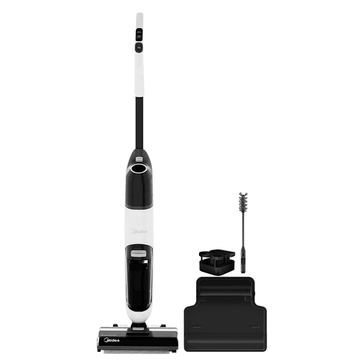 La aspiradora 3 en 1 Midea es la solución perfecta para tu hogar. Con una potencia de 180W y un tanque de 600ml, te permite trapear y aspirar en un solo paso, eliminando la suciedad más difícil. Equipada con un sistema de autolimpieza que hace que la limpieza diaria sea cómoda y rápida. Cuenta con un sistema de dos tanques separados (uno para agua limpia y otro para agua sucia), batería de 2500mAh y autonomía de hasta 35 minutos para una limpieza continua sin interrupciones. Además, su cepillo de microfibra ultrafina gira a 600rpm, asegurando un secado rápido y completo en cada vuelta, dejando tus suelos impecables en minutos.