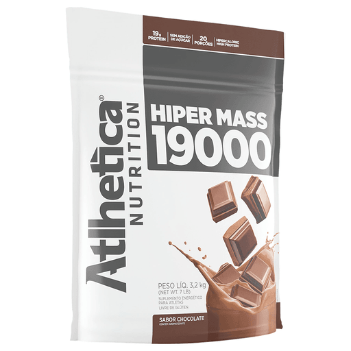 Hiper Mass 19000 de Atlhetica Nutrition es un complemento alimenticio hipercalórico para deportistas compuesto por una mezcla de proteínas que ofrece 19g de proteína de alto valor biológico en cada dosis. Es ideal para aquellos que buscan ganar peso y masa muscular.