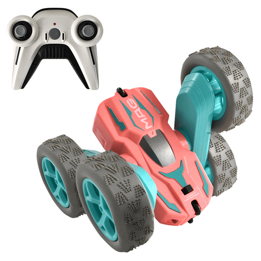 Este auto acrobático es la opción perfecta para niños de más de 6 años. Con una capacidad de giro de 360º, te permitirá realizar emocionantes trucos en cualquier dirección. Además, cuenta con luces e incluye un práctico control remoto para manejarlo fácilmente.