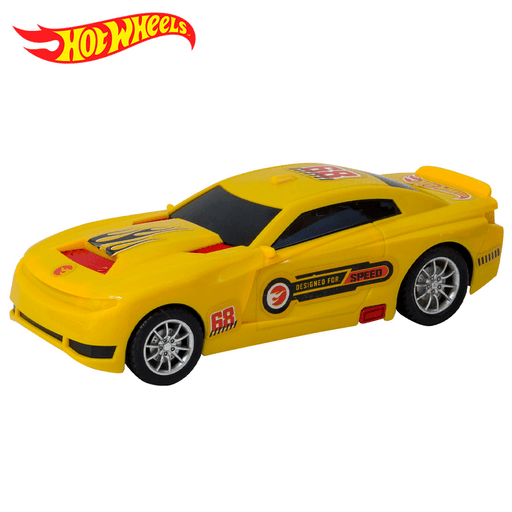 Sentí la adrenalina con el poder de estos vehículos de carrera! Este auto Hot Wheels a fricción de 22cm te permitirá vivir momentos interminables de diversión y aventura. 4 diseños diferentes para que puedas coleccionarlos.