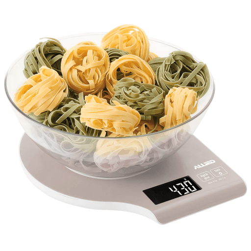 Lograr una buena preparación no depende solamente del tiempo de cocción sino también de la cantidad adecuada de ingredientes, para ello una gran opción es esta balanza de cocina Allied. Posee un diseño elegante y especialmente plano con una pantalla LCD que mide con precisión varias unidades de peso con una capacidad de hasta 5Kg. Además, la balanza tiene un indicador de nivel de batería y se apaga automáticamente cuando no está en uso. Gracias a la práctica función de pesaje de tara, podés medir todos los ingredientes individualmente o juntos en su bowl de gran capacidad.