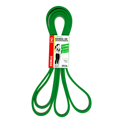 Ejercitá todo el cuerpo con ayuda de esta banda elástica de resistencia Best perfecta para cualquier tipo de ejercicio. Realizada 100% en látex natural con resistencia de 12-30Kg. Ideal para flexiones asistidas, flexiones de bíceps, estiramientos y mucho más.