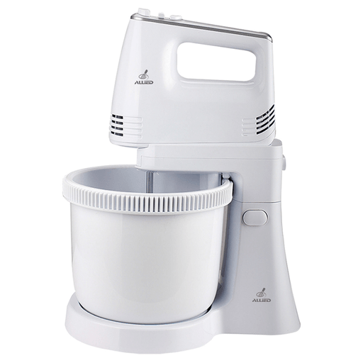 La Batidora Allied de 5 velocidades es una aliada súper práctica en tu cocina. Viene con Bowl con 3 litros de capacidad y de giro automático. Además, cuenta con varillas amasadoras, varillas batidoras y botón de expulsión de varillas.