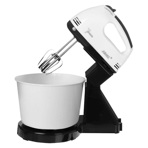 Esta batidora de 350W es el complemento perfecto para tu cocina. Con 7 velocidades ajustables, podés controlar fácilmente el ritmo de la mezcla con solo presionar un botón. Fabricada en ABS de alta calidad, cuenta con pedestal, varillas batidoras y varillas amasadoras para que puedas batir, mezclar o amasar cualquier preparación fácilmente.