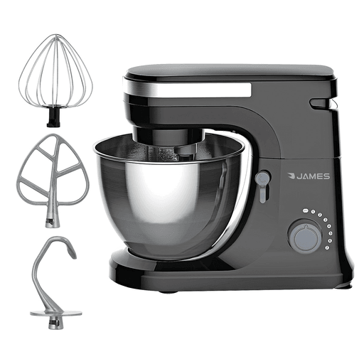 La Batidora James combina potencia, capacidad y diseño para facilitar todas tus preparaciones. Con 800W y un bowl de acero inoxidable de 4,5L, permite amasar, batir y mezclar con total comodidad. Sus 7 velocidades y control electrónico aseguran resultados precisos, ideal para lograr masas perfectas y mezclas suaves en cada receta.
