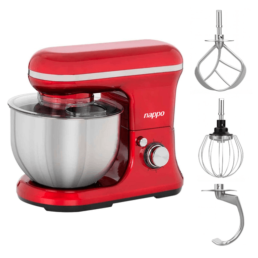 La batidora planetaria NAPPO es la aliada perfecta en tu cocina, con un bowl de acero inoxidable de 5L que te permite preparar grandes cantidades de alimentos de manera rápida y eficiente. Con 1000W de potencia y un potente motor de cobre, esta batidora te garantiza resultados perfectos en cada preparación. Además, cuenta con un control de 6 velocidades + Pulso para adaptarse a cada tipo de receta, desde mezclas suaves hasta masas densas. Su protector transparente antisalpicaduras removible te permite agregar ingredientes en cualquier momento de la preparación sin ensuciar tu cocina. Descubrí la versatilidad y eficacia de esta batidora planetaria NAPPO y potenciá tu creatividad culinaria.