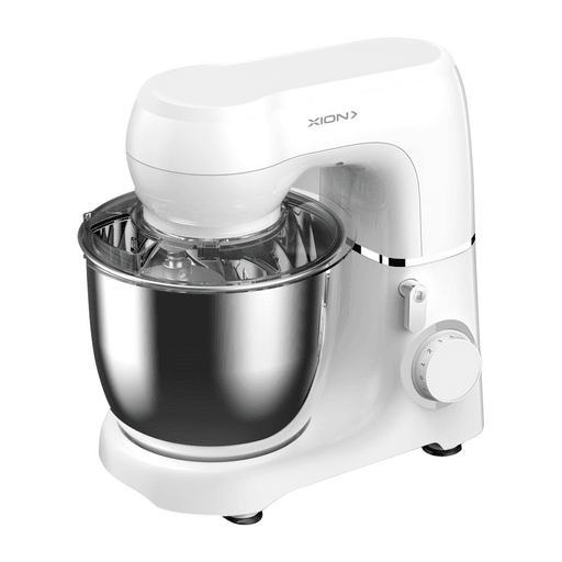 Práctica y potente batidora planetaria Xion Xi-BA1000 con bowl de acero inoxidable. Cuenta con motor de 1000W de alta performance, 10 velocidades + pulsador. Su carcasa en ABS es super resistente, tiene base antideslizante y engranajes metálicos para garantizar la mezcla de masa de hasta 1.0Kg. 