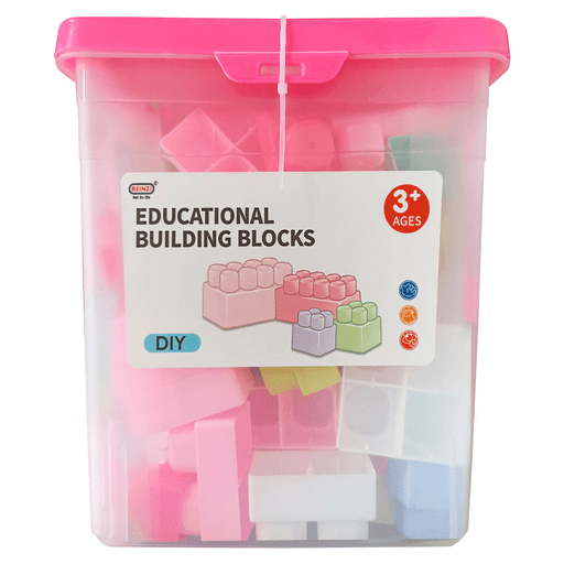 Este Set de Bloques de Encastre es un juguete educativo que incluye 65 piezas de plástico de diferentes tamaños, ideal para niños a partir de los 3 años. Este set estimula el aprendizaje, la coordinación mano-ojo y las habilidades motoras finas de los pequeños, a la vez que fomenta la creatividad y la movilidad. Las piezas vienen en diversos colores, lo que ayuda a aumentar la percepción y conciencia del color en los niños.