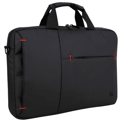 El bolso Bluecase es el complemento perfecto para llevar tu laptop de manera segura y con estilo. Con una capacidad de 6L, está construido en tela Nylon de alta resistencia que garantiza su durabilidad y protección contra posibles golpes o caídas. Su diseño sofisticado en color negro con costuras en rojo le brinda un toque moderno y elegante. Además, cuenta con bolsillos frontales con cierre semi ocultos, ideales para guardar pequeños dispositivos como cables o cargadores. También cuenta con un bolsillo principal con doble cierre, compartimiento acolchonado especialmente diseñado para proteger tu computadora, divisiones adicionales para documentos, manija superior, correa trasera para engancharlo a una valija carry-on y una correa para hombro ajustable y desmontable que te permite llevarlo de la forma que más te convenga.