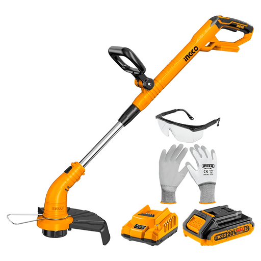 La bordeadora INGCO es la herramienta ideal para mantener tu jardín siempre impecable. Funciona con un potente voltaje de 20V y ofrece un diámetro de corte de 300mm, acompañado de una línea de 1,6mm, lo que garantiza cortes precisos y eficientes. Su velocidad sin carga de 8200rpm permite trabajar con rapidez y excelente rendimiento. Además, incluye guantes, lentes, batería y un cargador inteligente de carga rápida, asegurando que siempre esté lista cuando la necesites.