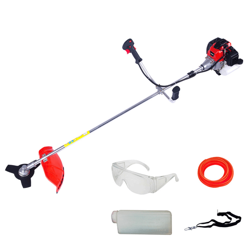 Dejar tu jardín perfecto ahora es más fácil con esta desmalezadora, bordeadora NAPPO NHJ-051. Una herramienta liviana de operación práctica y sencilla. Cuenta con 1200W de potencia, tanque de 1.2L de capacidad, motor de 2 tiempos y velocidad máxima de 8500RPM. Incluye cuchillas de metal y de nylon, lentes, cable y correa.