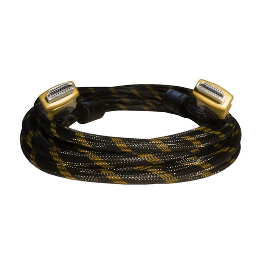 El cable HDMI de 10 metros ofrece una conexión estable y de alta calidad para transmitir audio y video en Full HD sin interferencias. Su diseño reforzado con doble filtro garantiza una señal limpia incluso a larga distancia, mientras que los conectores cubiertos aseguran mayor durabilidad y resistencia. Ideal para conectar televisores, consolas o proyectores, y disfrutar una experiencia visual sin cortes ni pérdidas de calidad.
