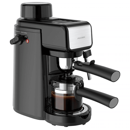 La Cafetera Expresso ALLIED es ideal para disfrutar café estilo barista en casa. Con 800W de potencia y sistema de hidropresión de 5 bares, logra una extracción uniforme que resalta el aroma y sabor del café. Su capacidad de 240ml (2 a 4 tazas) es perfecta para el uso diario, e incluye vaporizador espumador para preparar bebidas con espuma cremosa. Además, su diseño ergonómico y pies antideslizantes aportan comodidad y estabilidad en cada preparación.