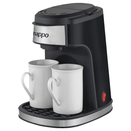 Disfrutá de un café recién preparado con esta cafetera eléctrica NAPPO. Cuenta con 450W de potencia, 240ml de capacidad y filtro permanente extraíble. Por si fuera poco, incluye 2 tazas para que puedas empezar todas tus mañanas con buena energía y un delicioso café.
