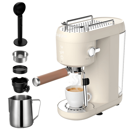 Disfrutá de un espresso perfecto todos los días con la cafetera NAPPO, diseñada para ofrecer resultados profesionales en la comodidad de tu hogar. Con 1400W de potencia y una bomba de alta presión de 20 bares, garantiza una extracción óptima para lograr cafés intensos, cremosos y llenos de aroma. Su sistema de control táctil brinda una experiencia moderna e intuitiva, mientras que su calentamiento instantáneo en solo 15 segundos te permite preparar tu bebida favorita sin esperas. Además, es compatible con cápsulas, ofreciendo practicidad y variedad en cada preparación. Cuenta con un depósito de agua de 1,7 litros para mayor autonomía y una bandeja de goteo de acero inoxidable extraíble de 250ml que facilita la limpieza y el mantenimiento. 