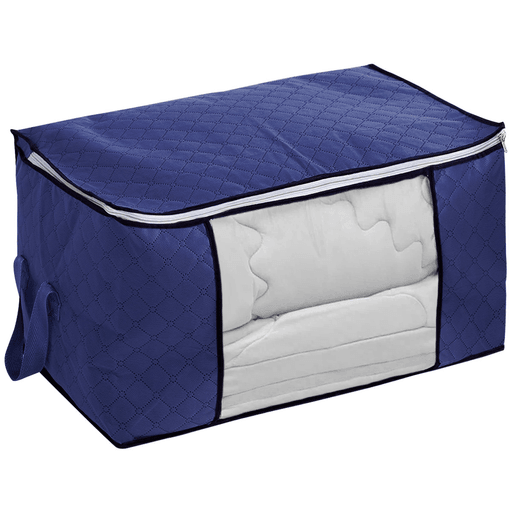 Por tema de espacio o tiempo, a veces es difícil mantener nuestra ropa organizada y guardada, pero con esta caja organizadora con visor ya no será un problema. Su espacioso diseño realizado en tela transpirable te garantiza mantener tus prendas, ropa de cama, etc. alejadas de la humedad y el polvo. Su visor transparente en el frente te ayuda a encontrar lo que necesites de forma rápida y sin tener que abrirlo.
