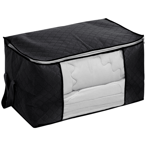 Por tema de espacio o tiempo, a veces es difícil mantener nuestra ropa organizada y guardada, pero con esta caja organizadora con visor ya no será un problema. Su espacioso diseño realizado en tela transpirable te garantiza mantener tus prendas, ropa de cama, etc. alejadas de la humedad y el polvo. Su visor transparente en el frente te ayuda a encontrar lo que necesites de forma rápida y sin tener que abrirlo.