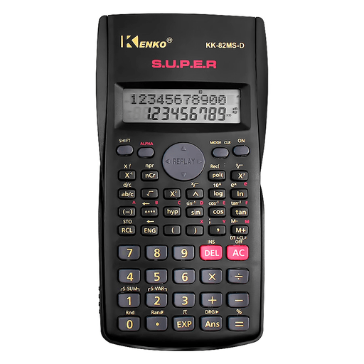 La Calculadora Científica Kenko es perfecta para realizar cálculos matemáticos complejos de manera rápida y precisa. Con su pantalla LCD de dos líneas y 10+2 dígitos, podrás visualizar claramente tus operaciones y resultados. Con más de 240 funciones científicas integradas, esta calculadora es ideal para estudiantes, profesionales y entusiastas de las ciencias. Realizá cálculos estadísticos con su editor de datos estadísticos, calculá fracciones con facilidad y disfrutá de la función de apagado automático para ahorrar energía.