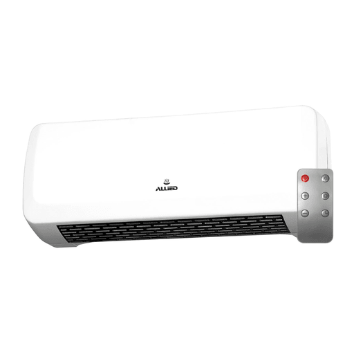 Este calefactor de pared Allied es una solución rápida y sencilla para calentar los ambientes de tu hogar. Cuenta con una potencia de 2000W y display digital. Posee un funcionamiento silencioso y además es fácil de instalar en la pared. Tiene 2 ajustes de temperatura que se pueden seleccionar cómodamente con el control remoto.