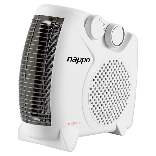 Lográ la temperatura perfecta en tu hogar con este práctico caloventilador Nappo. Dispone de dos niveles de potencia, la posibilidad de expulsar calor y también aire fresco. Cuenta con un termostato regulable, sensor de seguridad contra el sobrecalentamiento, una luz piloto que te indicará si está encendido y un asa de transporte para que lo coloques en el lugar más conveniente de forma fácil.