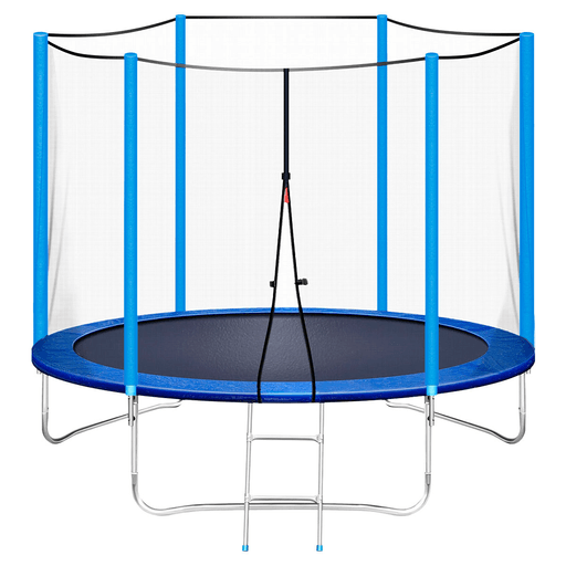 Con esta cama elástica los más chicos podrán disfrutar de horas de diversión al aire libre con total tranquilidad, ya que la misma cuenta con una red de seguridad, un perímetro anticaídas y una malla con protección UV. Sus resortes de acero galvanizado te garantizan una gran durabilidad y resistencia. Dispone de una escalera que facilita el acceso así como un soporte de peso de hasta 50kg.