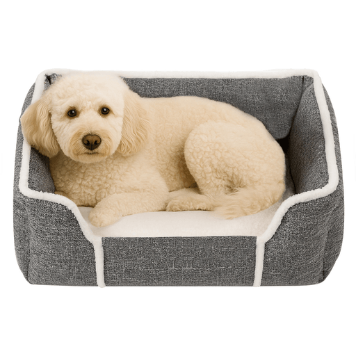 Cama para mascotas de 53 x 44cm, pensada para ofrecerles un descanso cómodo y acogedor. Su forma rectangular con almohadón integrado brinda soporte y suavidad, ideal para el relax diario. Está hecha 100% en poliéster, un material liviano, fácil de lavar y que no retiene olores. Además, es práctica para guardar cuando no se usa. Una opción funcional y de calidad para el confort de tu mascota.
