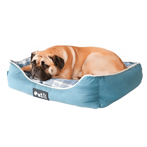 Dale a tu mascota el descanso que se merece con esta cómoda cama. Su diseño moderno y acogedor incluye una almohada reversible que permite variar el estilo y mantener la frescura, adaptándose a las estaciones del año. Confeccionada con materiales suaves y resistentes, ofrece un espacio ideal para que tu perro se relaje. Además, cuenta con una base antideslizante que garantiza mayor estabilidad, incluso en pisos lisos, brindando seguridad y confort en cada siesta.