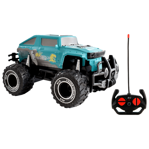 Esta Camioneta Todoterreno, ideal para niños mayores de 5 años, combina potencia y diversión gracias a su sistema 4x4 y su control remoto de 27MHz con antena, permitiendo maniobras completas: adelante, atrás, y giros a ambos lados. Con luces incorporadas que aportan realismo, es perfecta para aventuras en cualquier superficie, ya sea en interiores o exteriores. Además de ser entretenida, ayuda a desarrollar la coordinación y motricidad fina, convirtiéndose en una excelente opción para el aprendizaje y el juego activo.

