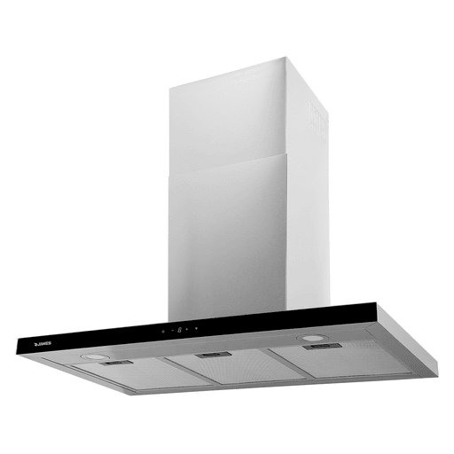 La campana extractora James de 90cm ofrece potencia y elegancia. Su motor de 230W y capacidad de extracción de 750m³/h es ideal para mantener tu cocina libre de humo y olores. Dispone de 3 velocidades controladas por panel táctil, 3 filtros metálicos de 5 capas y es compatible con filtros de carbón activado. Su diseño moderno incluye 2 luces LED de 1,5W, chimenea regulable hasta 950mm, nivel de ruido de 62dB y kit de instalación incluido, combinando eficiencia, estilo y practicidad en un solo equipo.