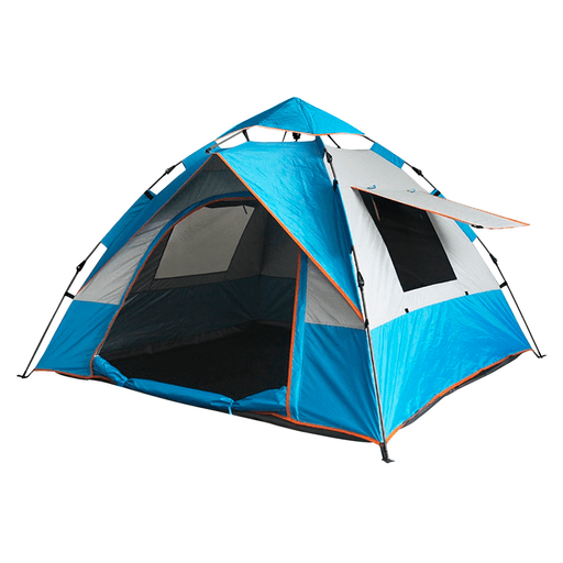 La Carpa para Camping de 4 personas es ideal para disfrutar al aire libre con comodidad y seguridad. Fabricada en poliéster impermeable con recubrimiento de poliuretano, brinda protección contra la lluvia, el viento y los rayos solares, asegurando un descanso tranquilo en cualquier clima. Su diseño tipo iglú ofrece un interior amplio y ventilado, perfecto para compartir en familia o con amigos. Gracias a su estructura de varillas de fibra de vidrio y costuras reforzadas, es resistente y duradera, adaptándose tanto al camping como a la playa o el jardín. Ligera y práctica, se arma en pocos minutos y se transporta fácilmente, convirtiéndose en la compañera ideal para tus escapadas y actividades al aire libre.
