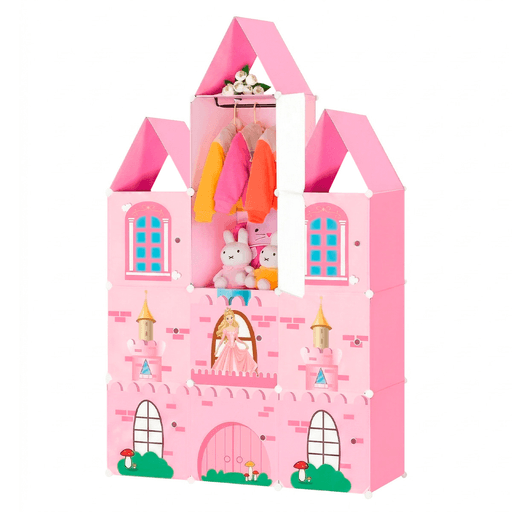 Este organizador modular de diseño tipo castillo es ideal para mantener todo en orden de manera práctica y estética, combina resistencia, versatilidad y un estilo encantador que se adapta a dormitorios, salas de juegos o cualquier ambiente del hogar. Fabricado con placas de polipropileno reforzadas y una sólida estructura metálica, garantiza durabilidad y estabilidad en el uso diario. Sus puertas con cierre magnético brindan mayor seguridad y protegen el contenido del polvo, mientras que los conectores de ABS aseguran un armado firme y confiable. Su diseño plegable y de fácil ensamblaje permite montarlo en minutos sin herramientas, adaptándose a diferentes configuraciones según tus necesidades.
