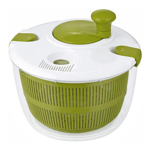 El centrifugador de verduras y frutas de 5 litros es la solución ideal para lavar y secar tus alimentos de forma rápida, práctica y sin esfuerzo. Diseñado para ofrecer un centrifugado continuo y eficiente, permite eliminar el exceso de agua en segundos, manteniendo la frescura y textura de hojas verdes, frutas y vegetales. Fabricado en material PVC resistente y libre de BPA, garantiza seguridad en el contacto con alimentos y una larga vida útil. Su mango giratorio facilita el uso, brindando un control cómodo y fluido durante el proceso.