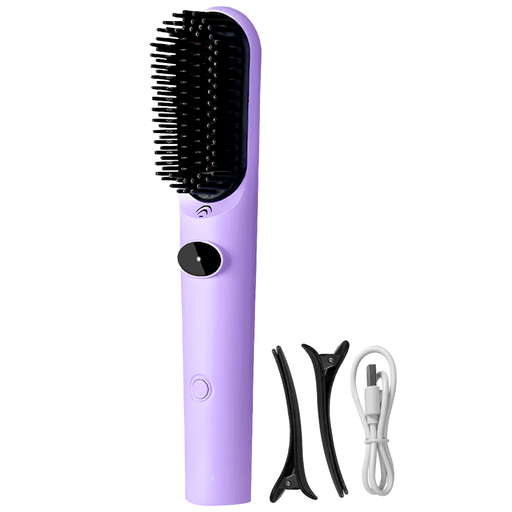 Descubrí la libertad de peinarte sin cables con este cepillo alisador inalámbrico W-68, diseñado para quienes buscan un acabado impecable en cualquier lugar. Con una potencia de 50W y un sistema de calentamiento cerámico de alta eficiencia, alcanza rápidamente temperaturas entre 160° y 220°C, ideal para todo tipo de cabello. Está fabricado con resistente material ABS, combina durabilidad con ligereza, y su diseño ergonómico se adapta cómodamente a tu mano. Su batería recargable mediante USB tipo C se carga en aproximadamente 3 horas y ofrece hasta 60 minutos de uso continuo, perfecto para retoques o estilizados completos sobre la marcha.